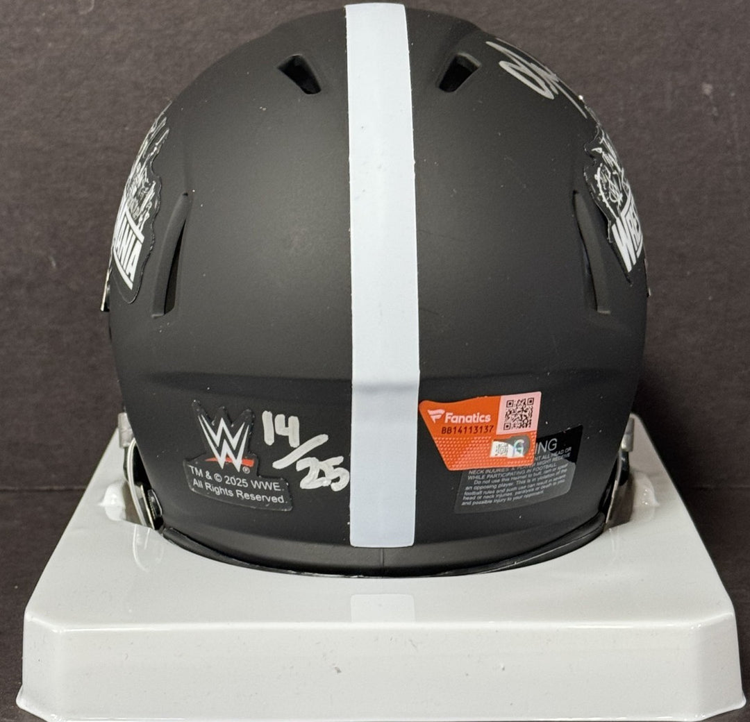 Nikki Bella Signed Riddell Wrestlemania 42 Mini Helmet LE /25 Auto Fanatics COA