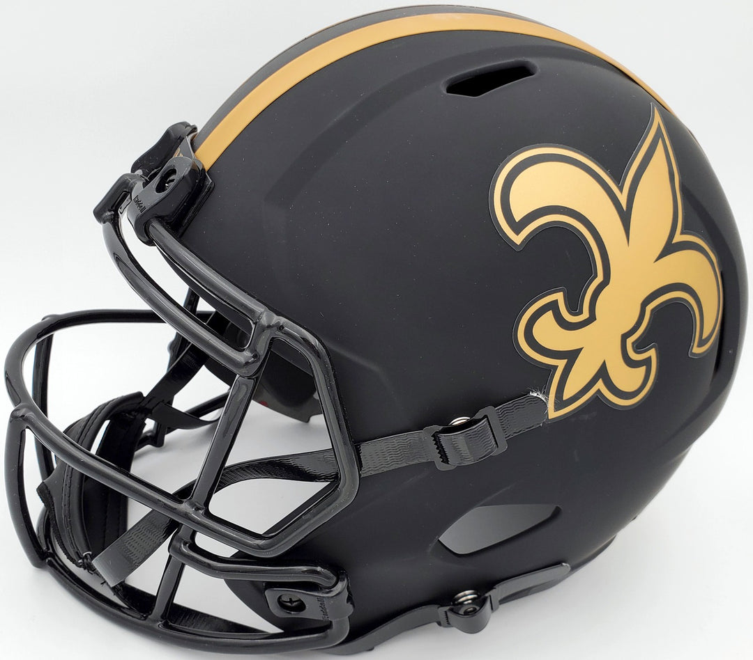 Drew Brees Signed New Orleans Saints Black Eclipse Full Size Speed Replica
