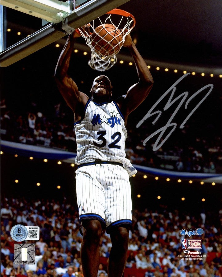 Shaquille Shaq O'Neal Signed 8x10 Photo Orlando Magic Beckett Witness