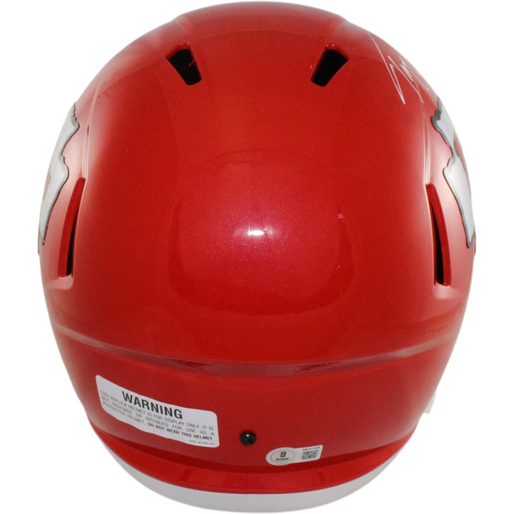 Tony Gonzalez Autographed Kansas City Chiefs F/S Helmet Beckett Witness 56411