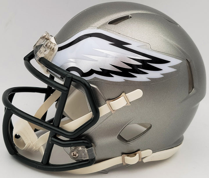 Herschel Walker Autographed Signed Eagles Flash Silver Speed Mini Helmet Beckett