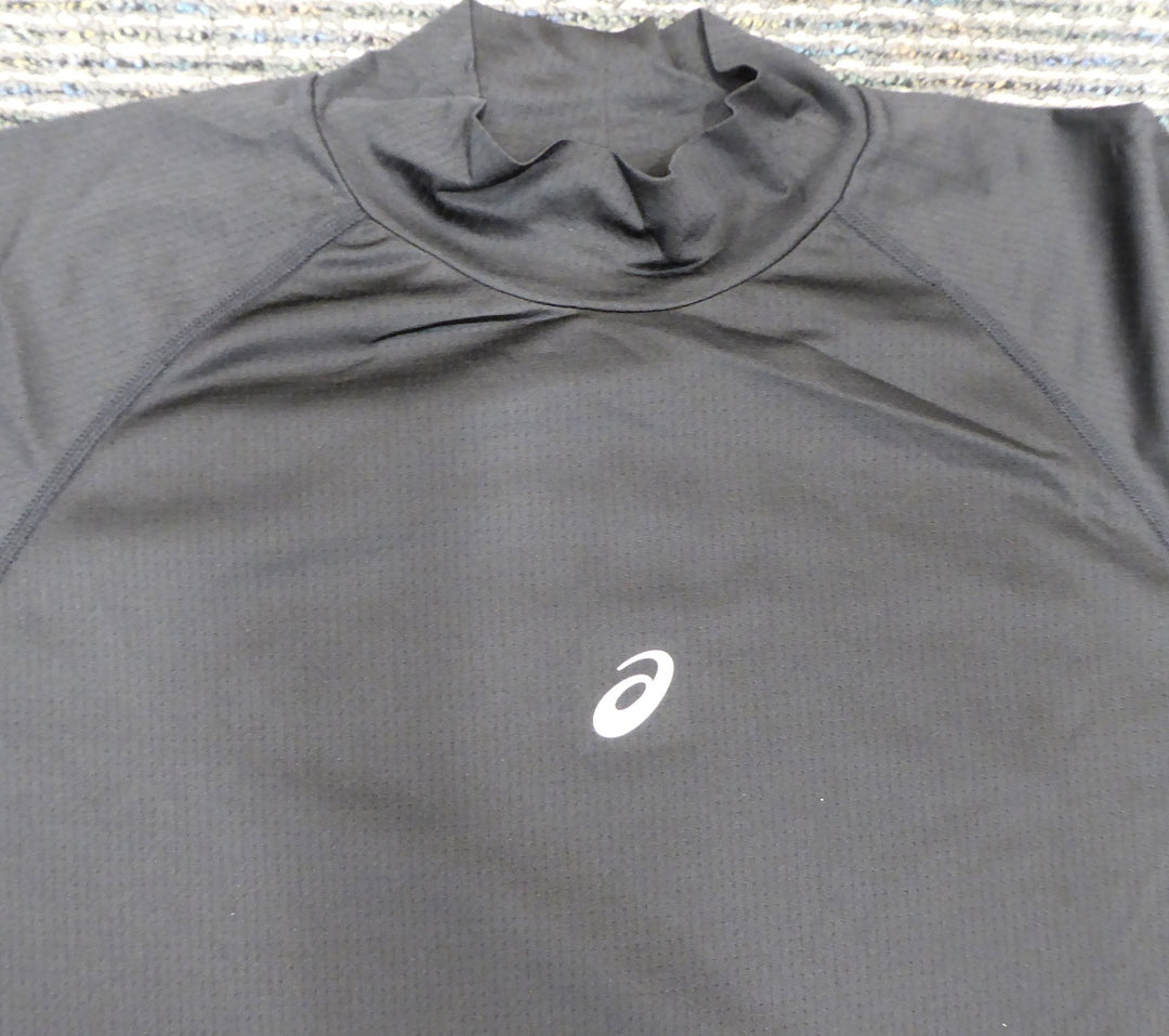 Unsigned Ichiro Suzuki Mariners Black Short Sleeve Game Used Asics Under Shirt
