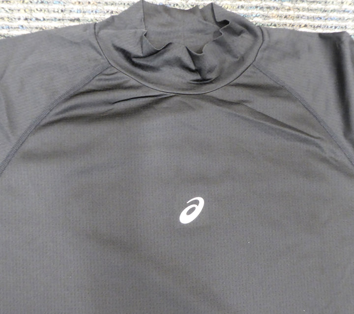 Unsigned Ichiro Suzuki Mariners Black Short Sleeve Game Used Asics Under Shirt