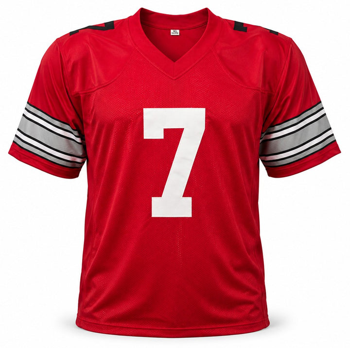 Ohio State Buckeyes Dwayne Haskins Signed Red Jersey JSA