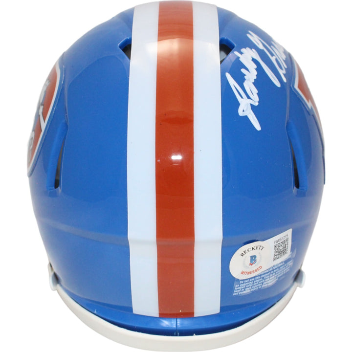Randy Gradishar Signed Denver Broncos TB Mini Helmet Beckett 44384