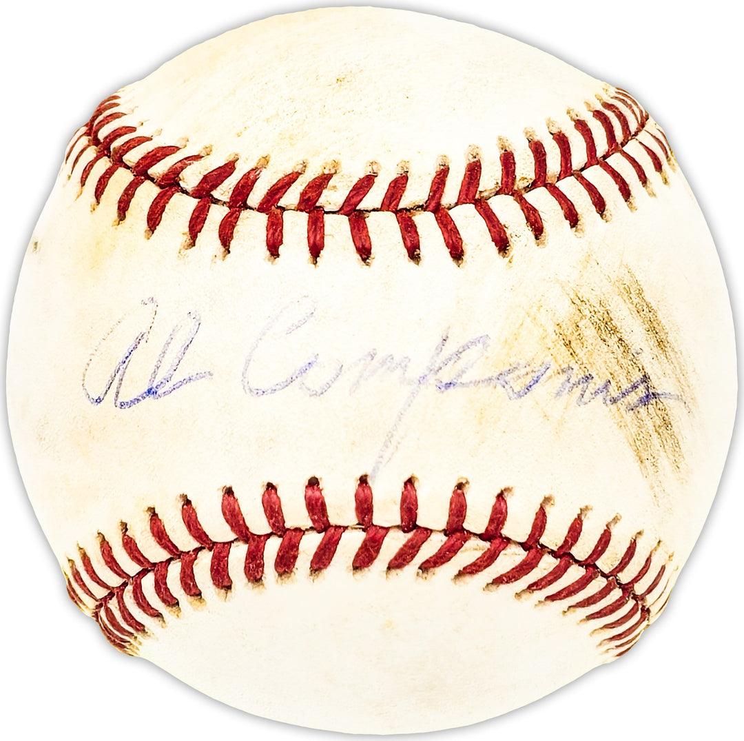 Al Campanis Signed Official NL Baseball Brooklyn Dodgers Beckett BAS QR #BM25334