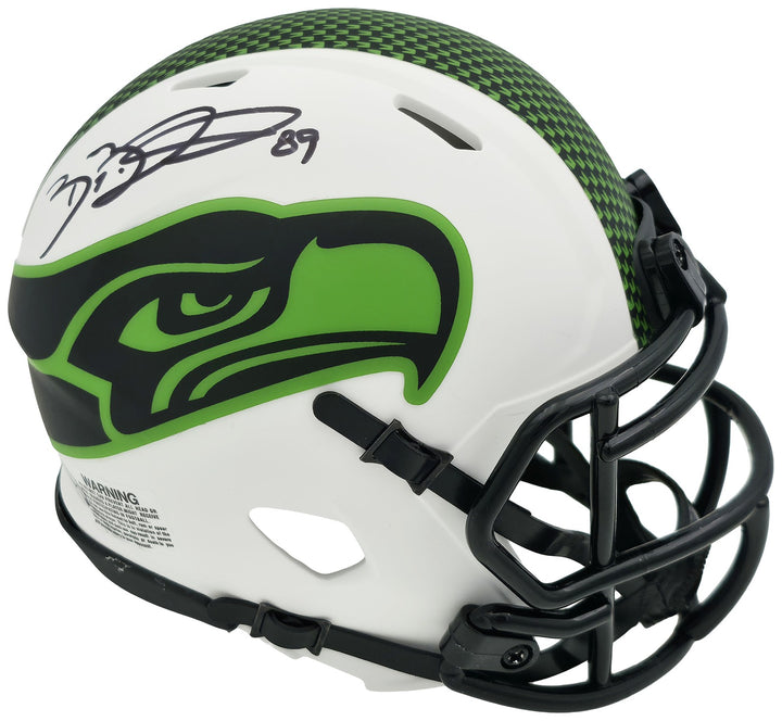 Brian Blades Signed Seahawks Lunar Eclipse White Speed Mini Helmet MCS Holo