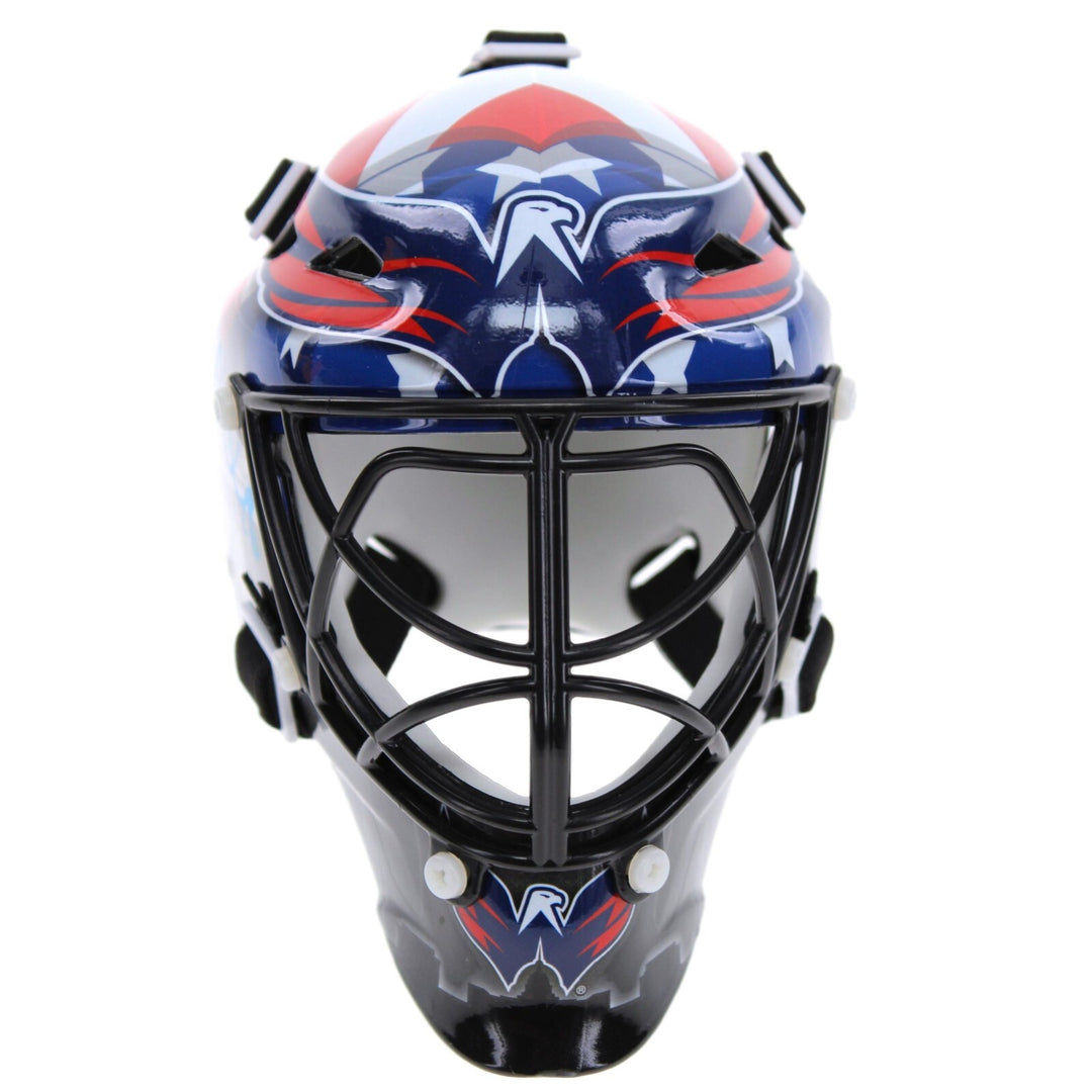 Logan Thompson Autographed Washington Capitals Mini Goalie Mask IGM COA Helmet