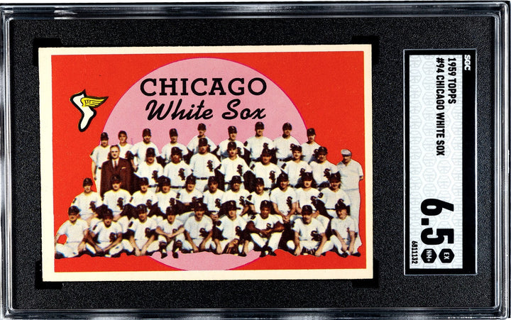 1959 Topps Chicago White Sox Team Check List Card #94- SGC Graded 6.5 EX-NM+