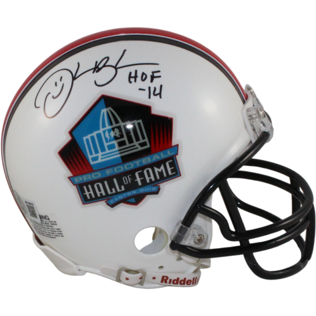 Derrick Brooks Autographed/Signed VSR4 Hall of Fame Mini Helmet Beckett 54749