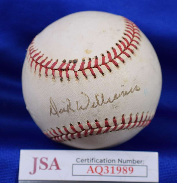 Dick Williams JSA COA Autographed National League Signed Baseball