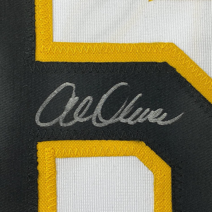Framed Autographed/Signed Al Oliver 35x39 Pittsburgh White Jersey JSA COA