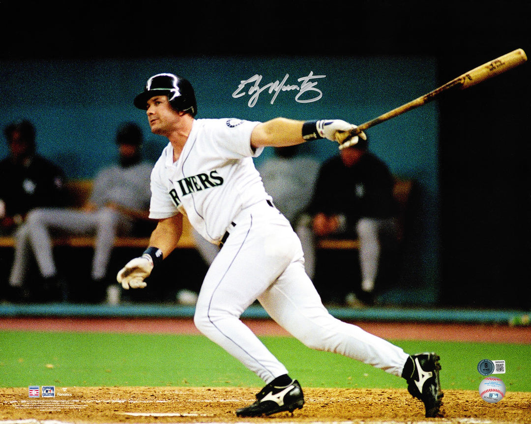 Edgar Martinez Signed 16x20 Photo Seattle Mariners (The Double) Beckett Witness