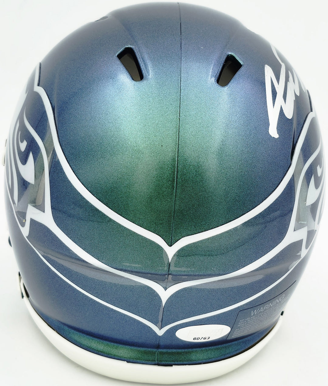 Abraham Abe Lucas Signed Seattle Seahawks Rivalries Speed Mini Helmet MCS Holo