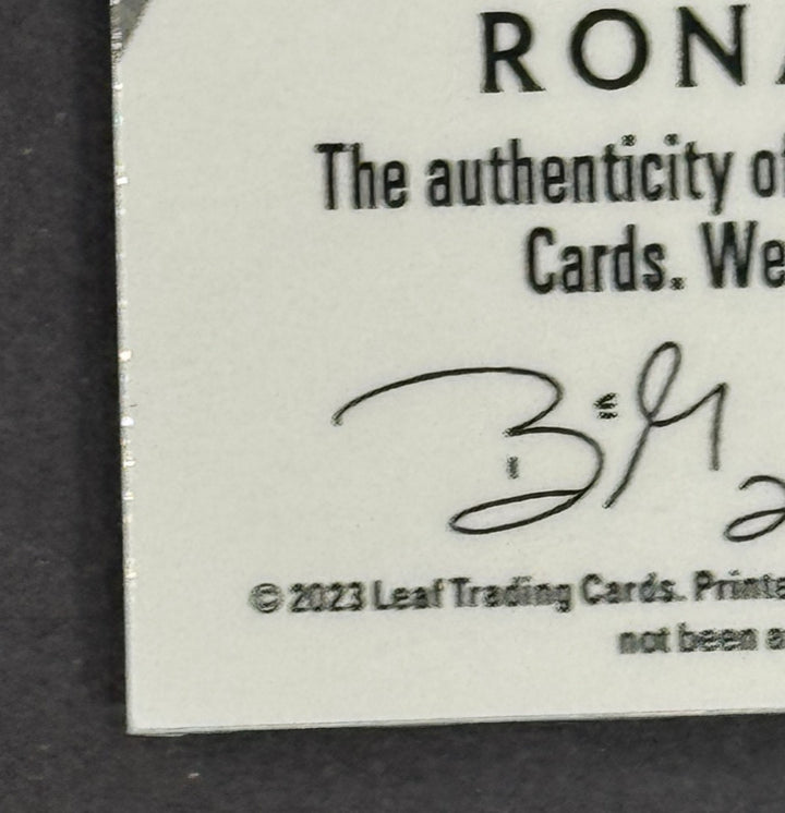 2022 Leaf Exotic 1/1 Ronald Acuna Jr. Auto #BA-RAJ Atlanta Braves Mint ROY