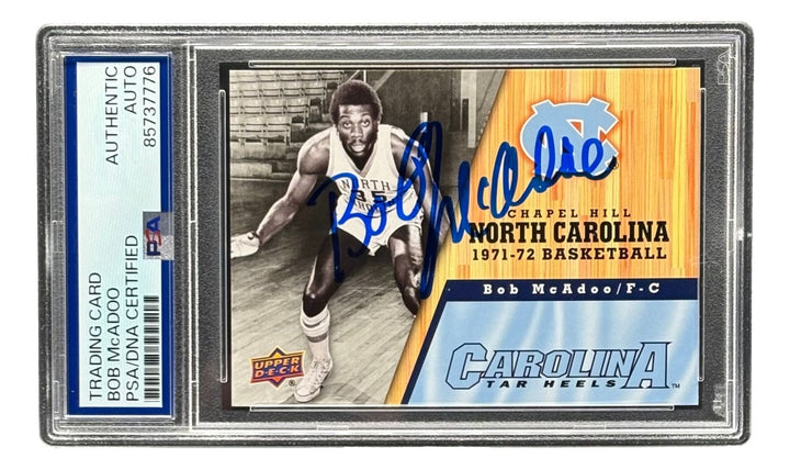 Bob McAdoo Signed 2011 Upper Deck #26 North Carolina Trading Card PSA/DNA