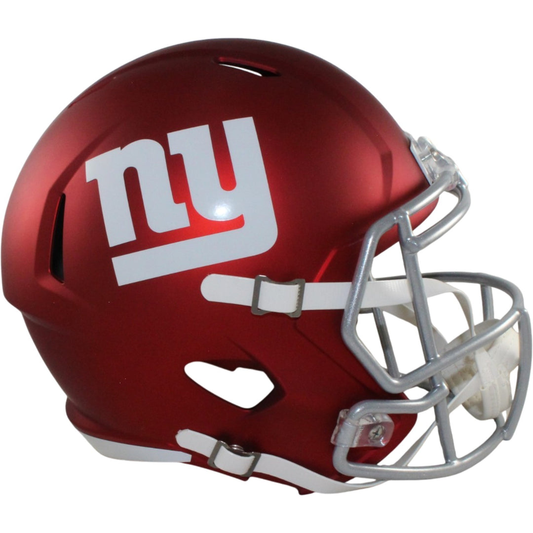 New York Giants Full Size Replica Blaze Helmet Riddell New In Box 16460