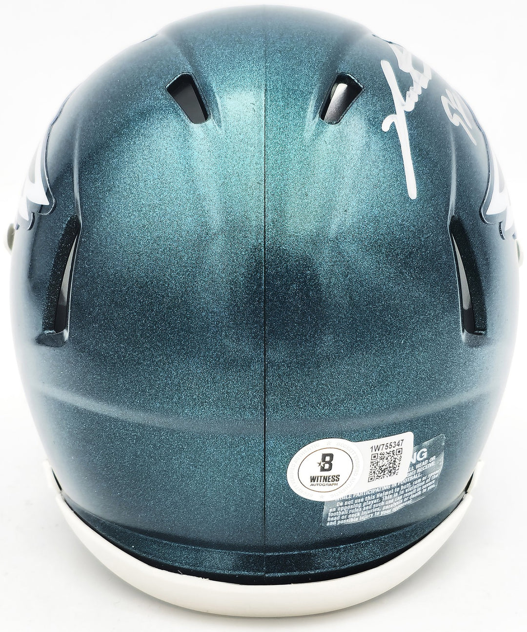 Jalen Carter Signed Philadelphia Eagles Green Speed Mini Helmet Beckett Wit