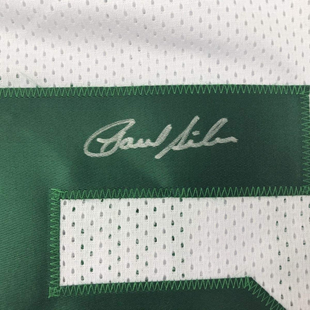 Framed Autographed/Signed Paul Silas 35x39 Boston White Jersey PSA/DNA COA