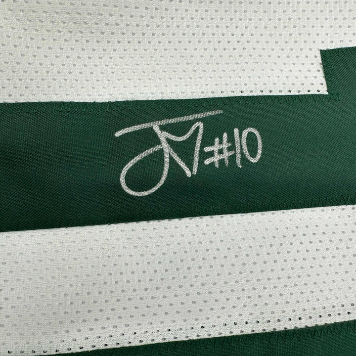 Autographed/Signed Jordan Love Green Bay White Jersey Beckett BAS COA