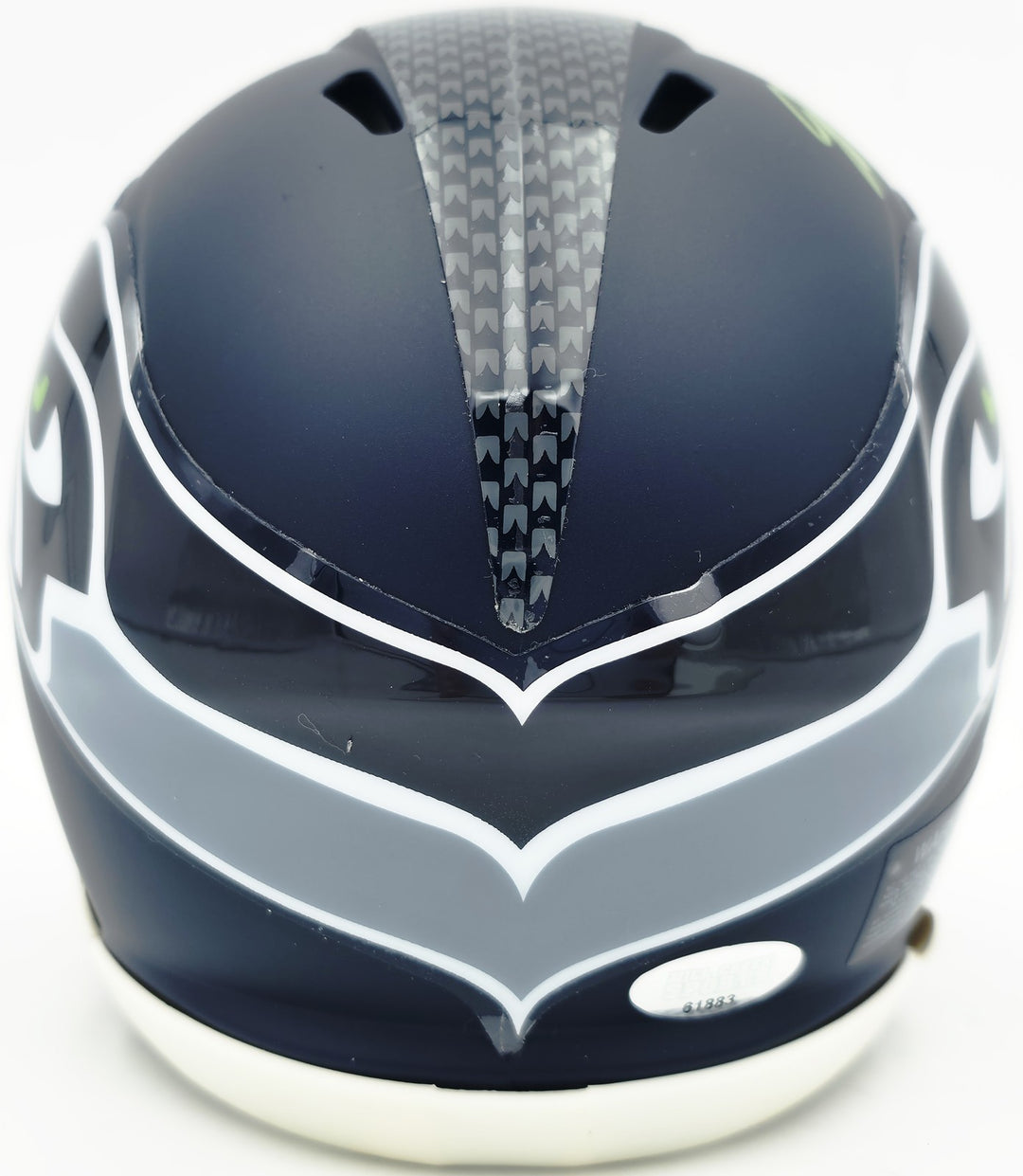 Jarran Reed Signed Seattle Seahawks Blue Speed Mini Helmet MCS Holo