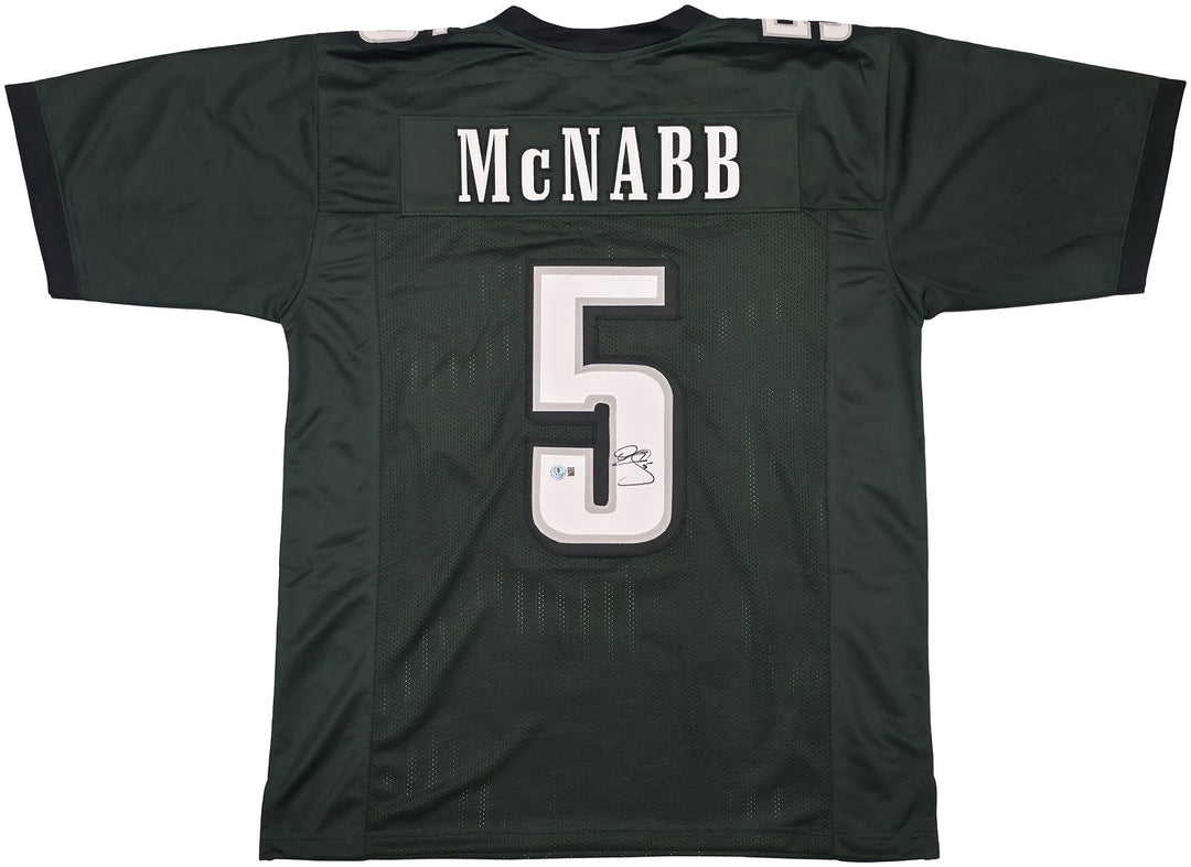 Philadelphia Eagles Donovan McNabb Signed Green Jersey IS Holo & Beckett Witness