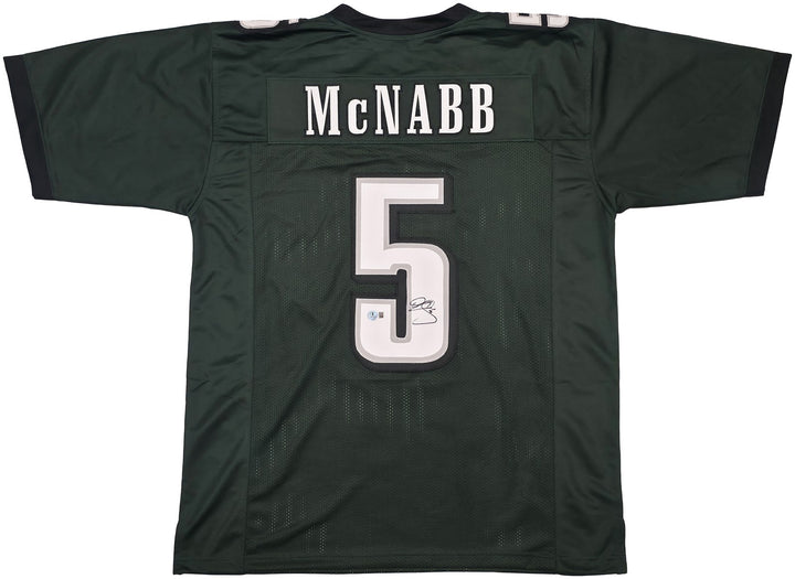 Philadelphia Eagles Donovan McNabb Signed Green Jersey IS Holo & Beckett Witness