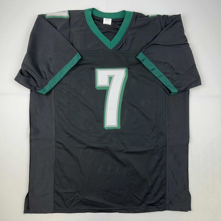 Facsimile Autographed Michael Mike Vick Philadelphia Black Reprint Jersey Men XL