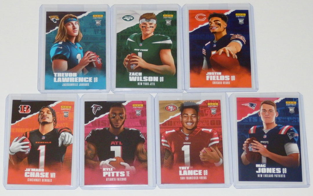 2021 PANINI INSTANT 7 CARD ILLUSTRATION SERIES SET LAWRENCE WILSON JONES FIELDS+