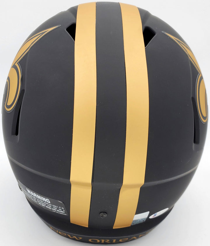 Drew Brees Signed New Orleans Saints Black Eclipse Full Size Speed Replica