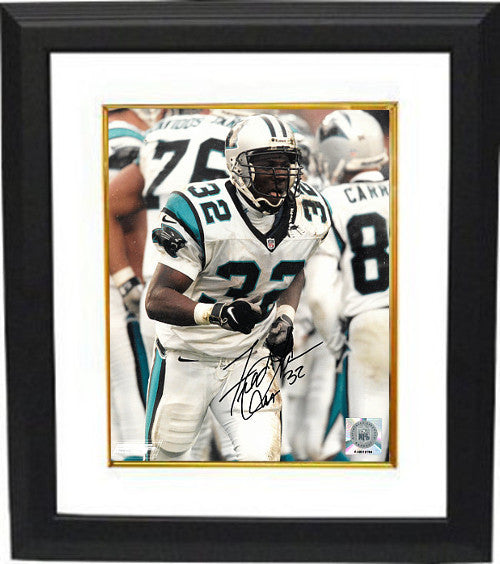 Fred Lane signed Carolina Panthers 8x10 Photo Custom Framed w/ #32
