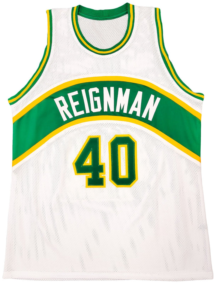 Seattle Supersonics Shawn Kemp Autographed Signed White Jersey MCS Holo