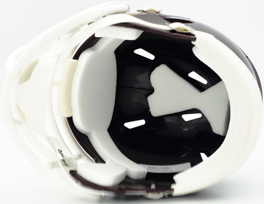 Johnny Manziel Auto Texas A&M Aggies Maroon Speed Mini Helmet "12 HT" Beckett