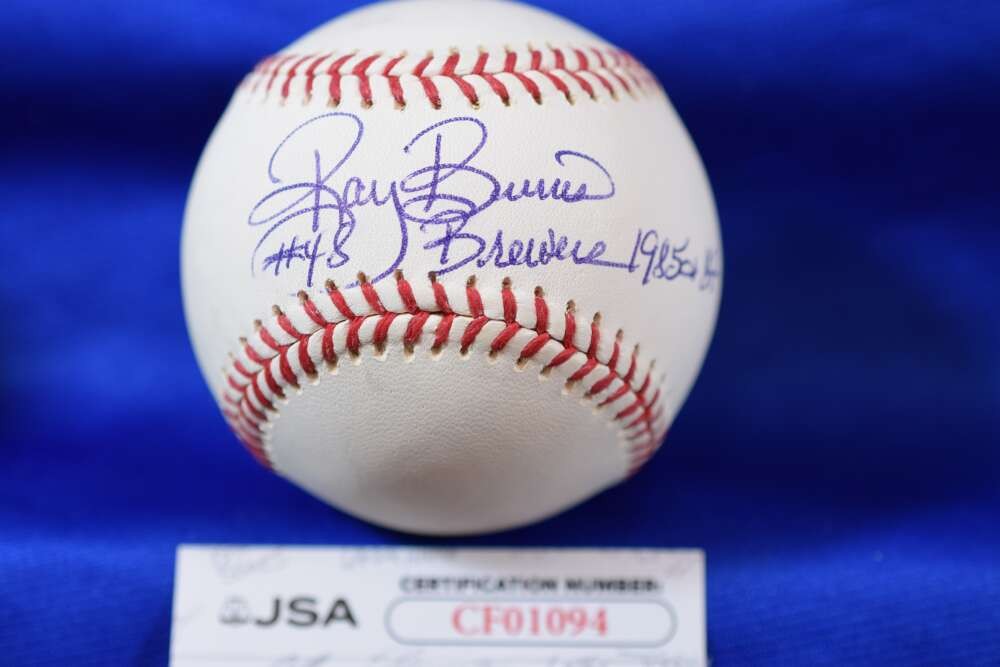 Ray Burris JSA COA Autograph OML Major League Signed Baseball