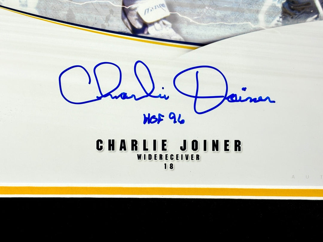 Air Coryell Fouts Joiner Winslow Signed San Diego LA Chargers Framed 16x20 Photo