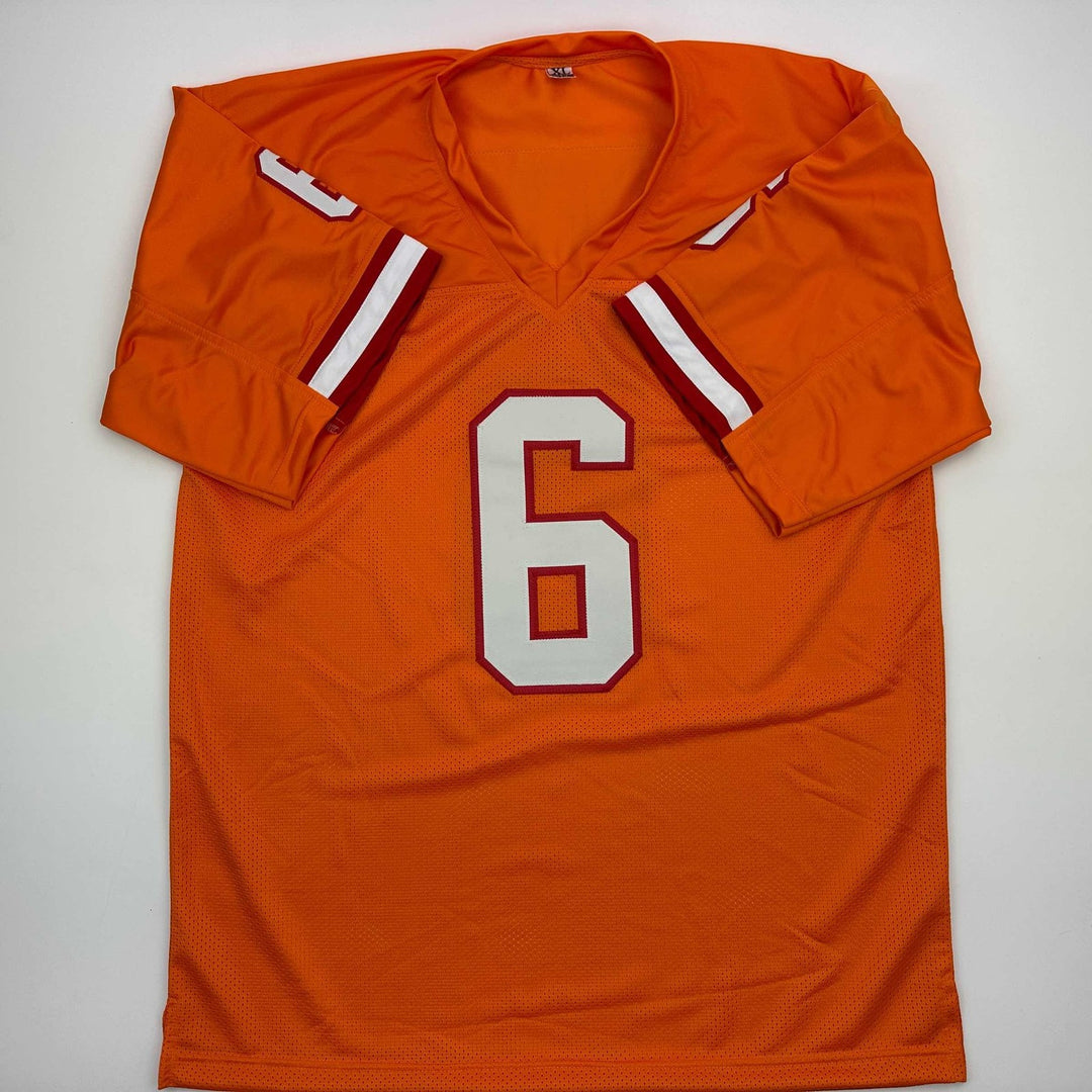Signed Baker Mayfield Tampa Bay Orange Creamsicle Jersey Beckett COA