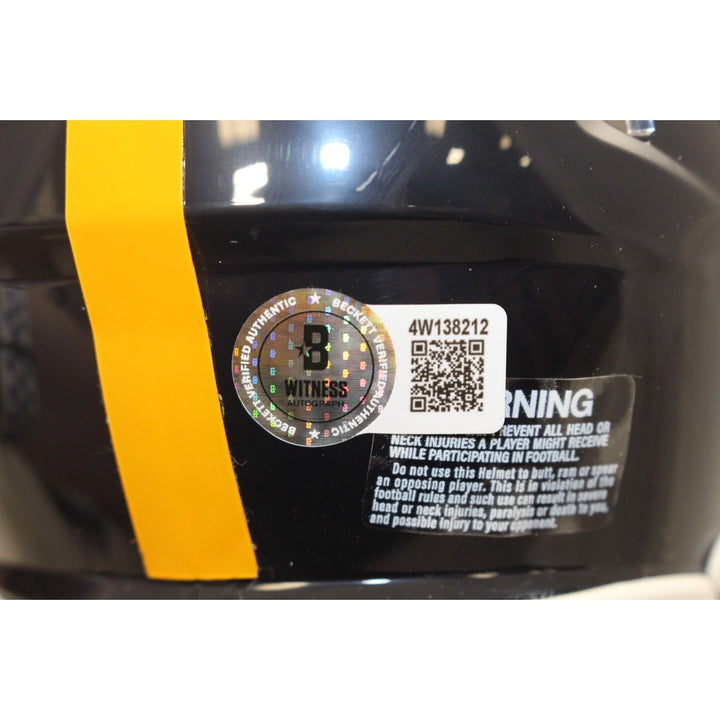 Mel Blount Autographed Pittsburgh Steelers TB Mini Helmet Beckett Witness 55035