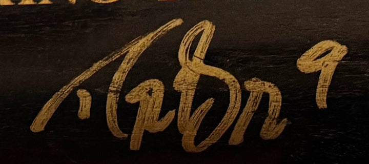 Drew Brees signed Bring The Wood Who Dat Saints Eng Hand Painted Bat- BREES HOLO