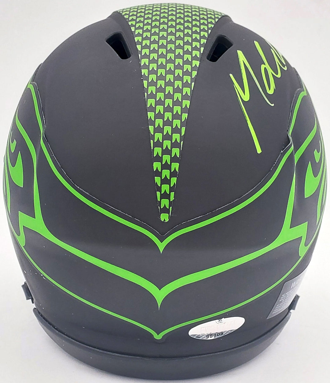 Michael Dickson Signed Seattle Seahawks Eclipse Black Speed Mini Helmet MCS Holo