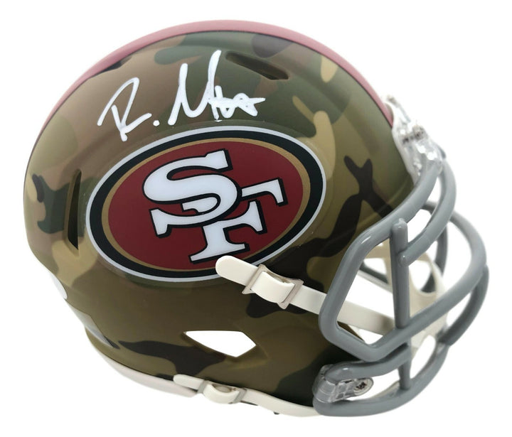 Raheem Mostert Signed San Francisco 49ers Camo Mini Helmet JSA COA Autograph