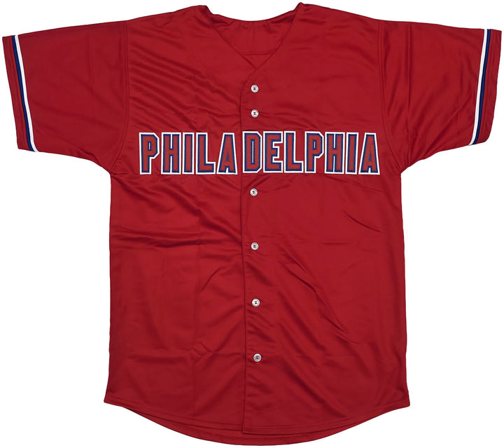 Philadelphia Phillies Trea Turner Signed Red Jersey Beckett Witness