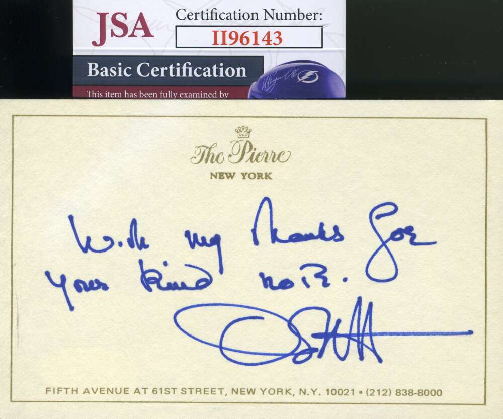 Olivia De Havilland JSA Coa Signed 3x5 Note Card Autograph