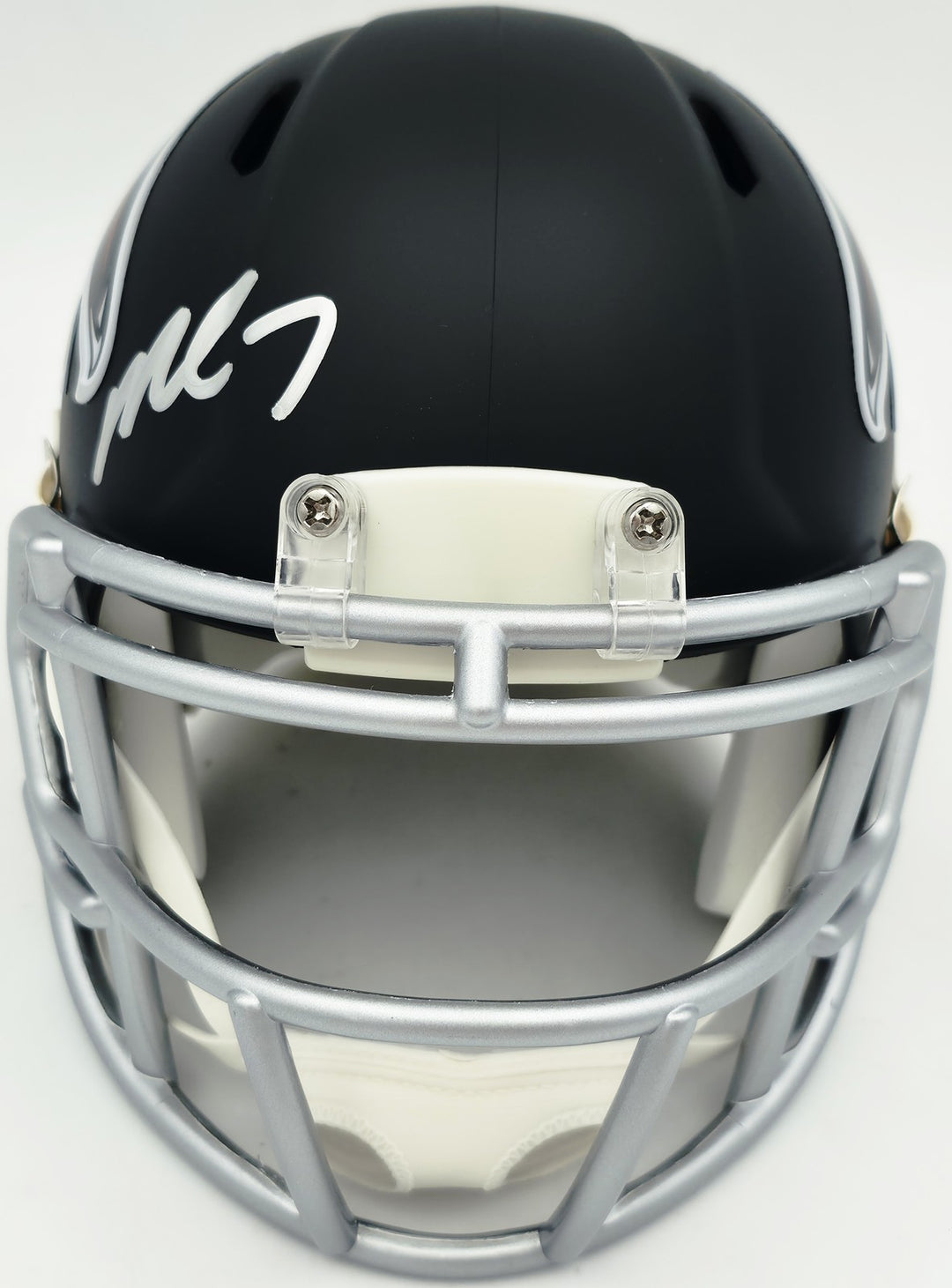 Michael Vick Signed Atlanta Falcons Black Speed Mini Helmet Beckett BAS Witness