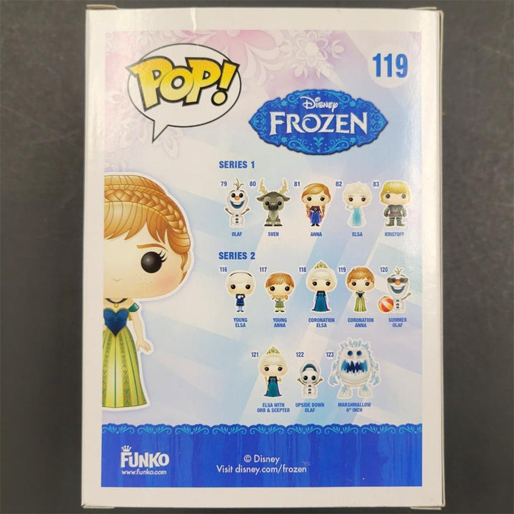 Kristen Bell Full autograph signed Frozen Coronation Anna Funko Pop PSA/DNA COA