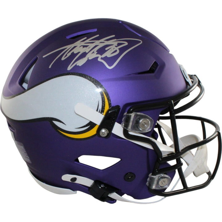 Adrian Peterson Autographed Minnesota Vikings SpeedFlex Helmet Beckett W 55284