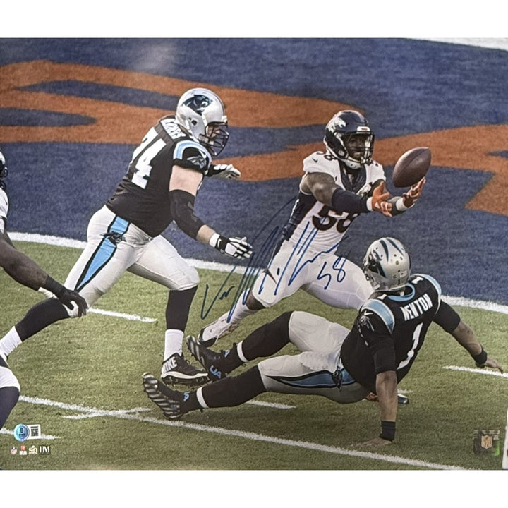 Von Miller Autographed Denver Broncos 16x20 Photo Beckett Witness 54710