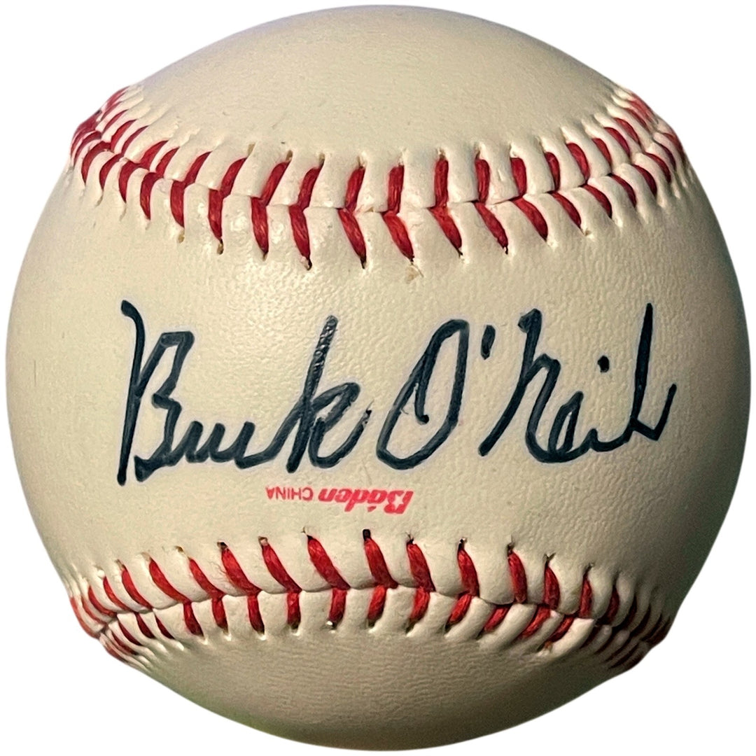 Buck O'Neil signed Baden Negro League Logo Baseball- COA (KC Monarchs/HOF/Cubs)