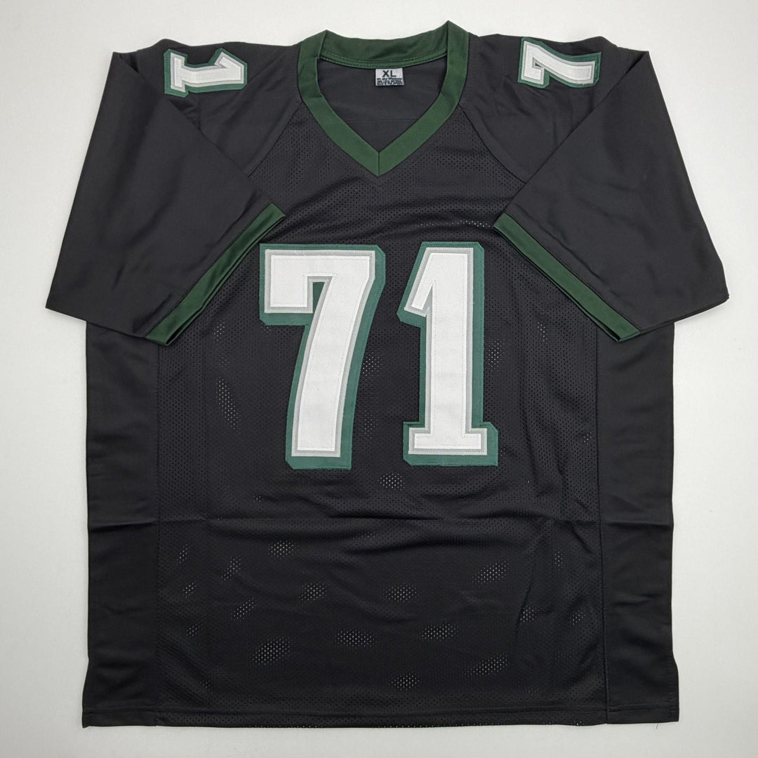Autographed/Signed Jason Peters Philadelphia Black Football Jersey JSA COA