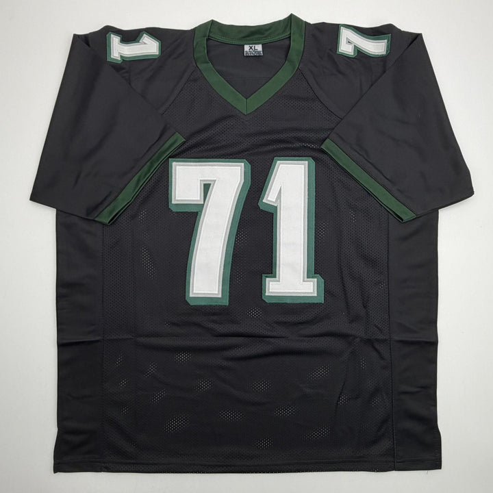 Autographed/Signed Jason Peters Philadelphia Black Football Jersey JSA COA