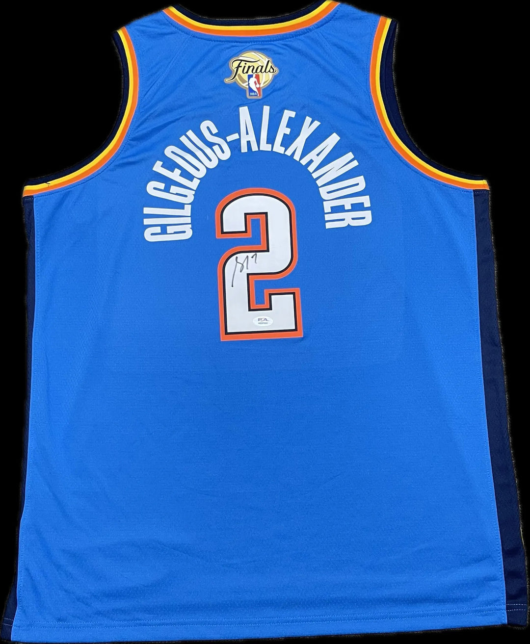 Shai Gilgeous-Alexander Signed Oklahoma City Thunder Jersey PSA NBA Finals